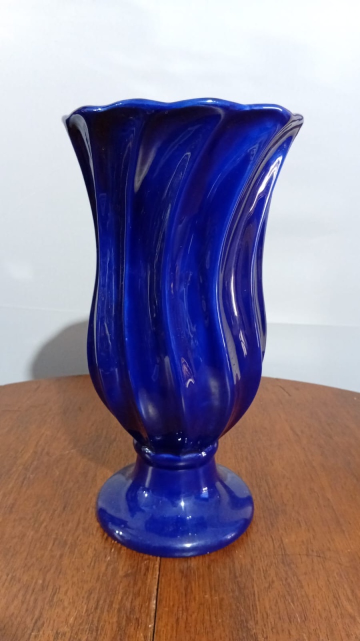 Vaso Realeza Az 19,5X35Cm - Beck Decorações