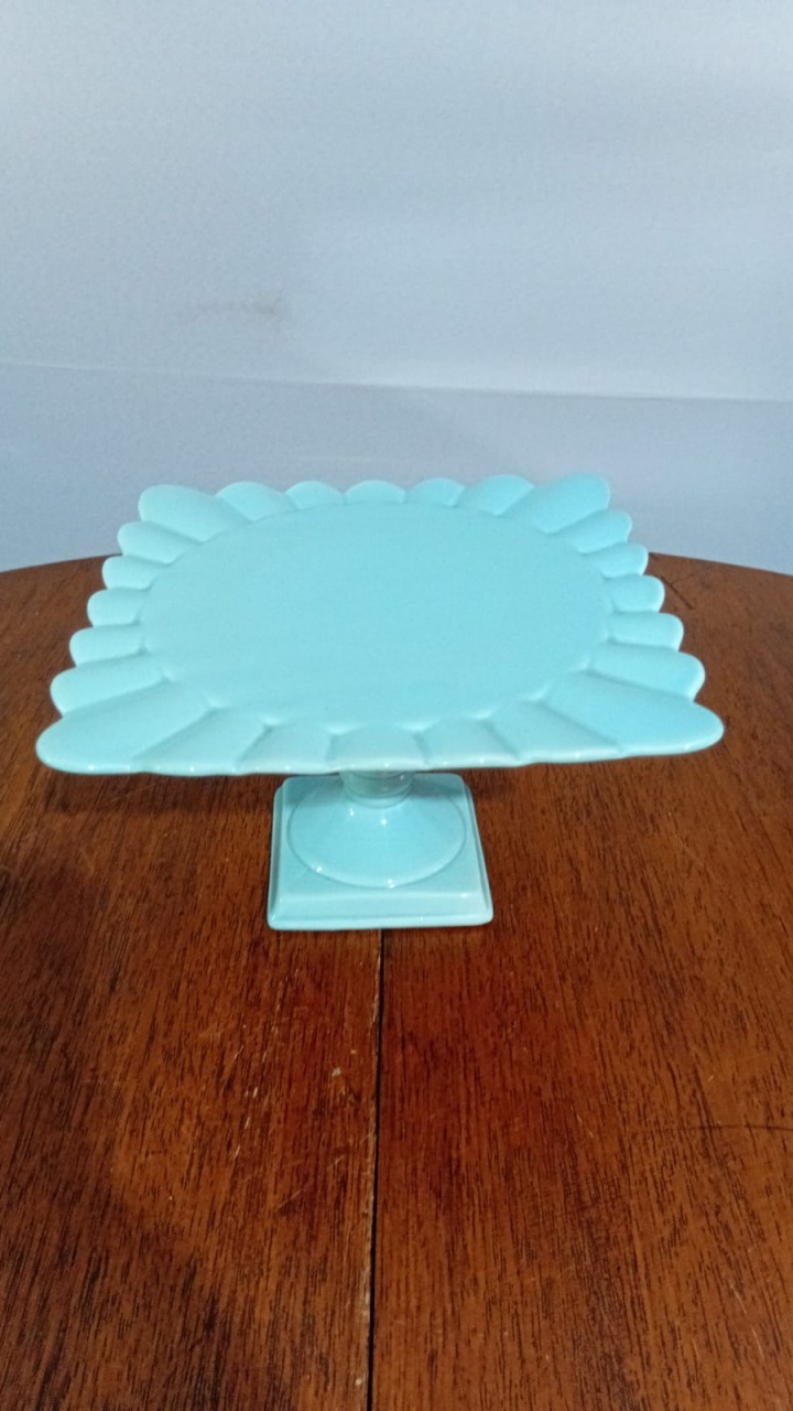 Boleira/Doce Az Cl Riscada 20X14Cm - Beck Decorações