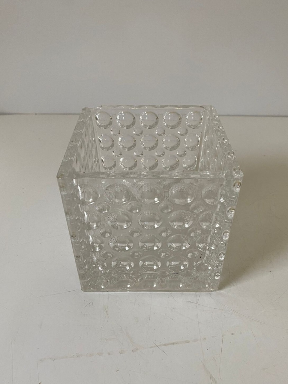 Vaso Bx Quadrado Bolha M 12X12Cm - Beck Decorações