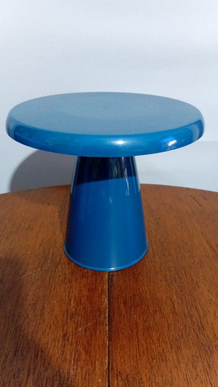 Boleira/Doce Cone Pl G Az Petr 22,5X20Cm - Beck Decorações