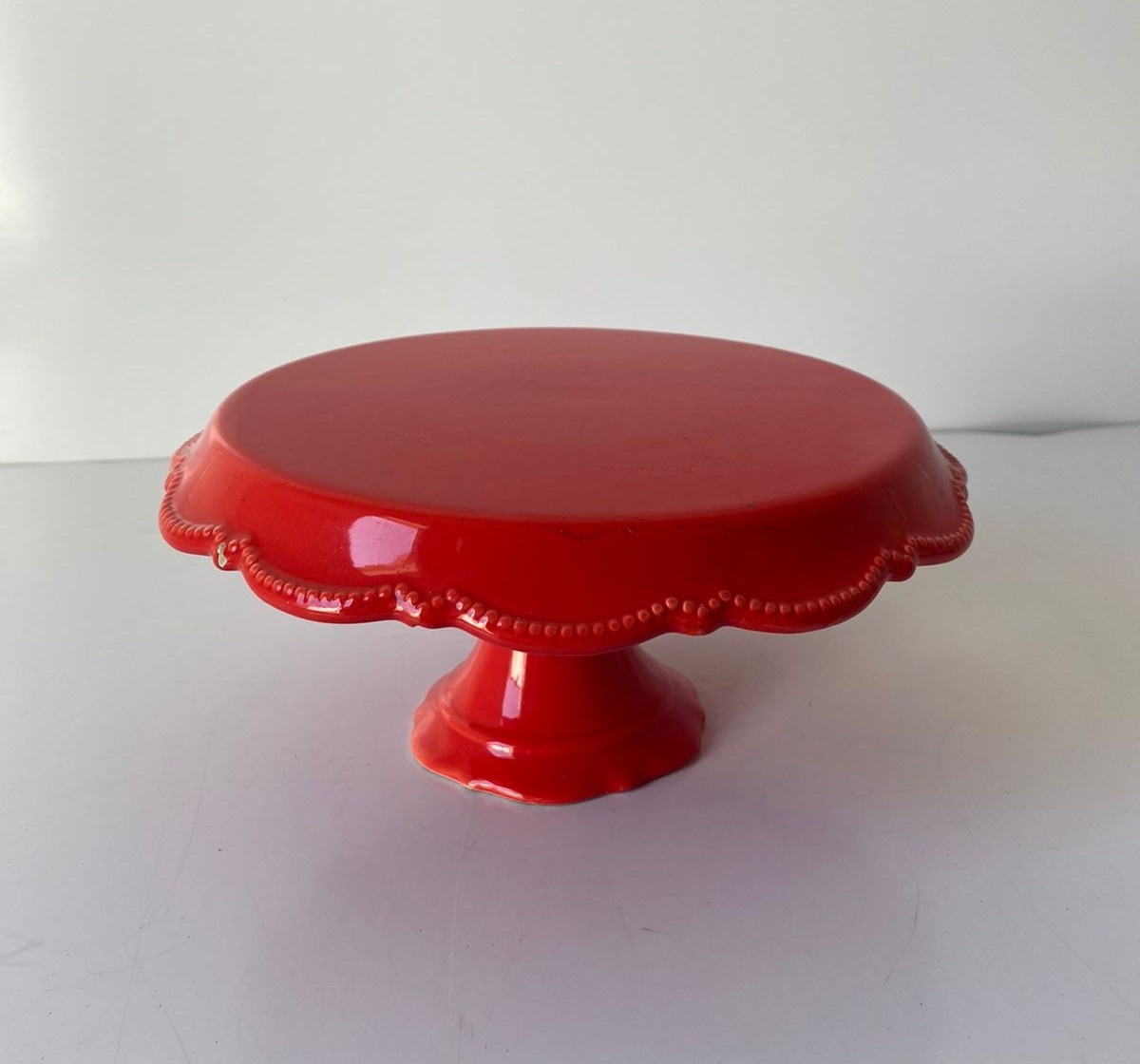 Peça P Babado Vermelha 22X9Cm - Beck Decorações