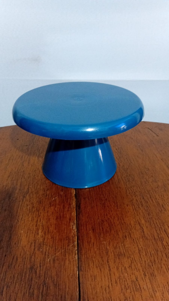 Boleira/Doce Cone Pl P Az Petr 18X11Cm - Beck Decorações