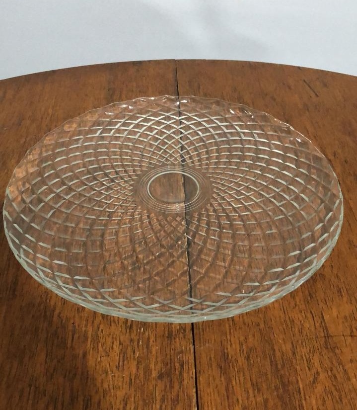 Prato Reto Cristal Red. 33Cm - Beck Decorações
