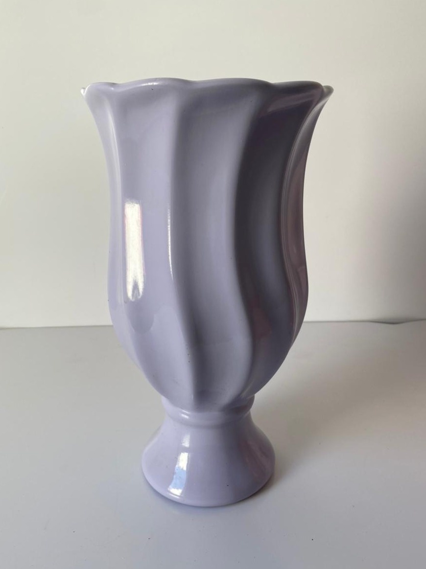Vaso Tulipa M Lilás 17X31Cm - Beck Decorações
