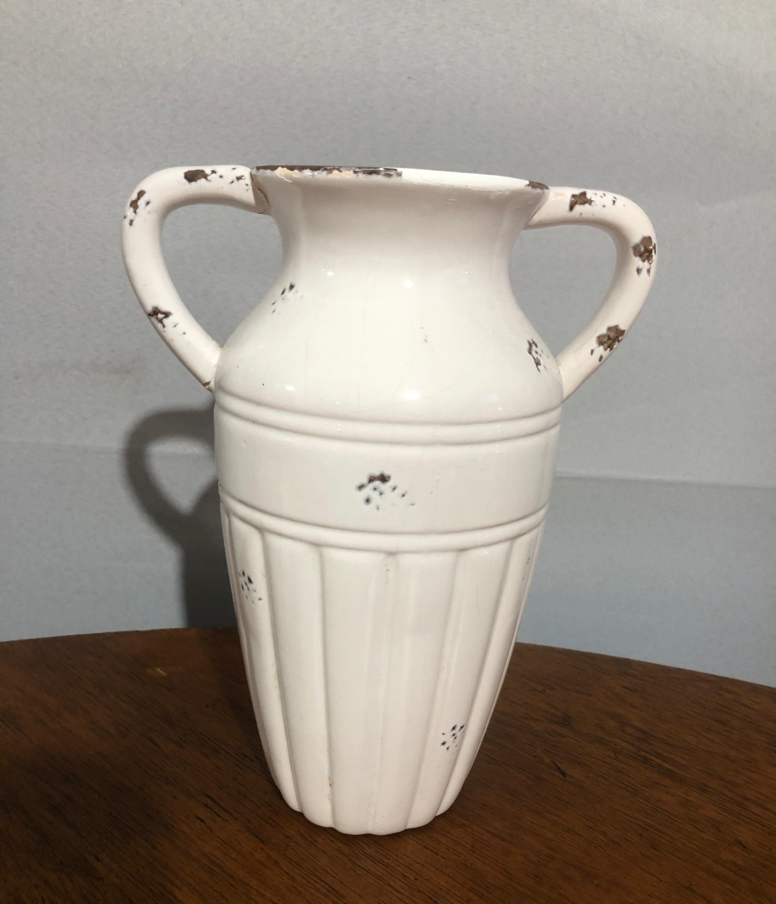 Vaso Vintage C/ Alça Br 9X23Cm - Beck Decorações