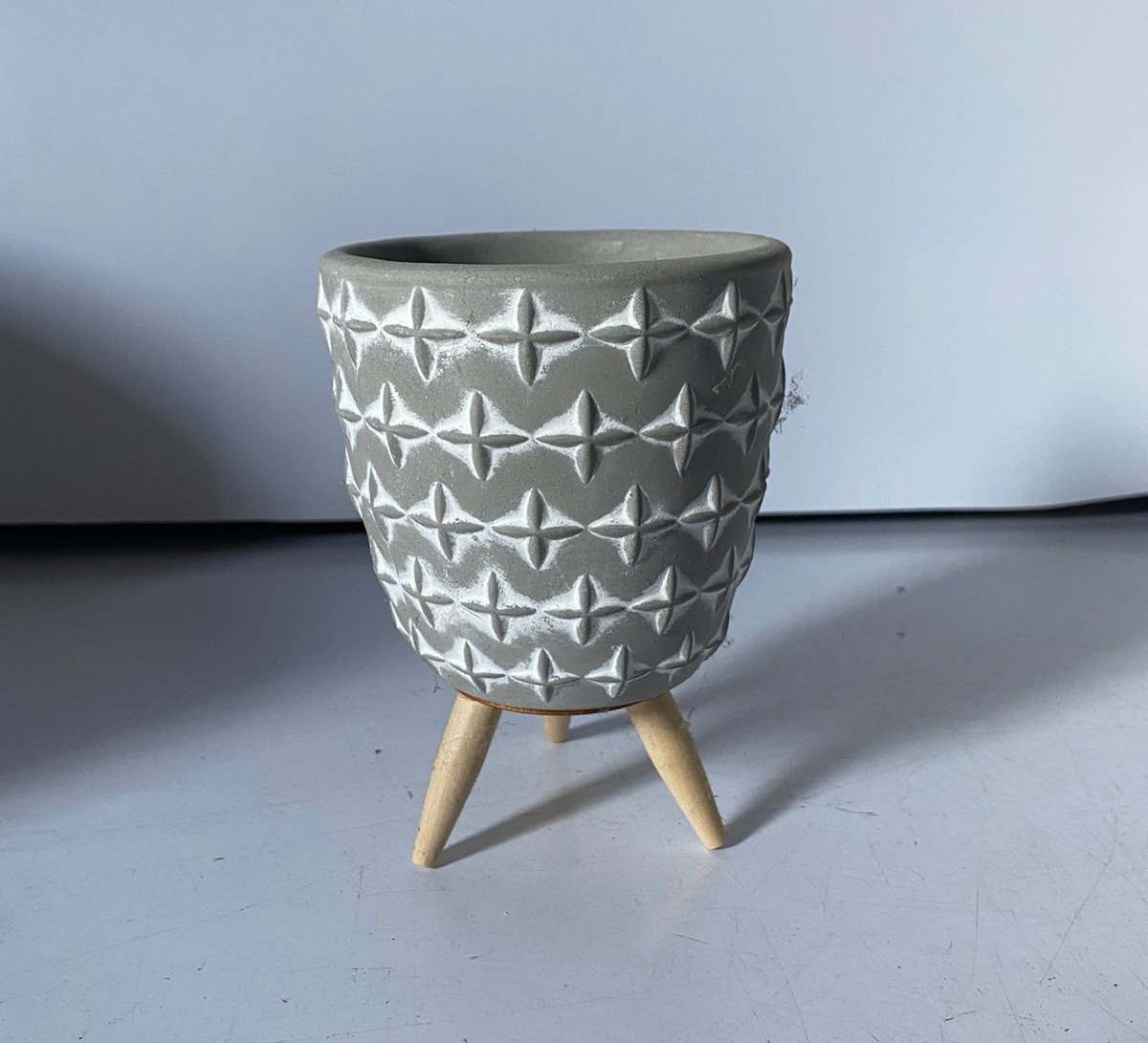 Vaso Cimento Estrela Pp 12X8,5Cm - Beck Decorações