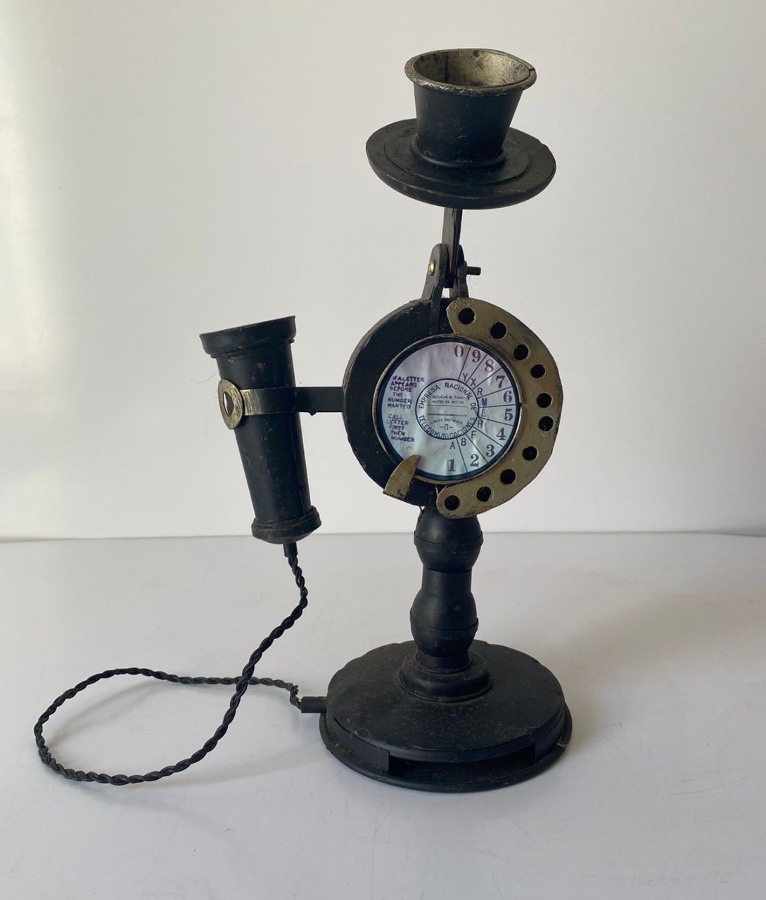 Telefone Antigo Preto - Beck Decorações