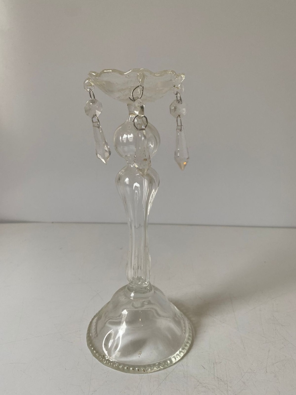 Candelabro Único Cristal - Beck Decorações
