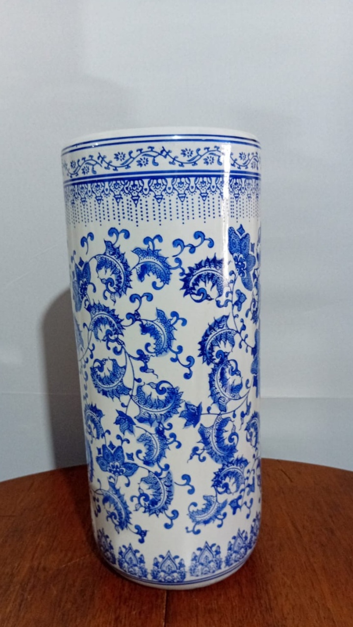Vaso Português Az 19,5X47Cm - Beck Decorações