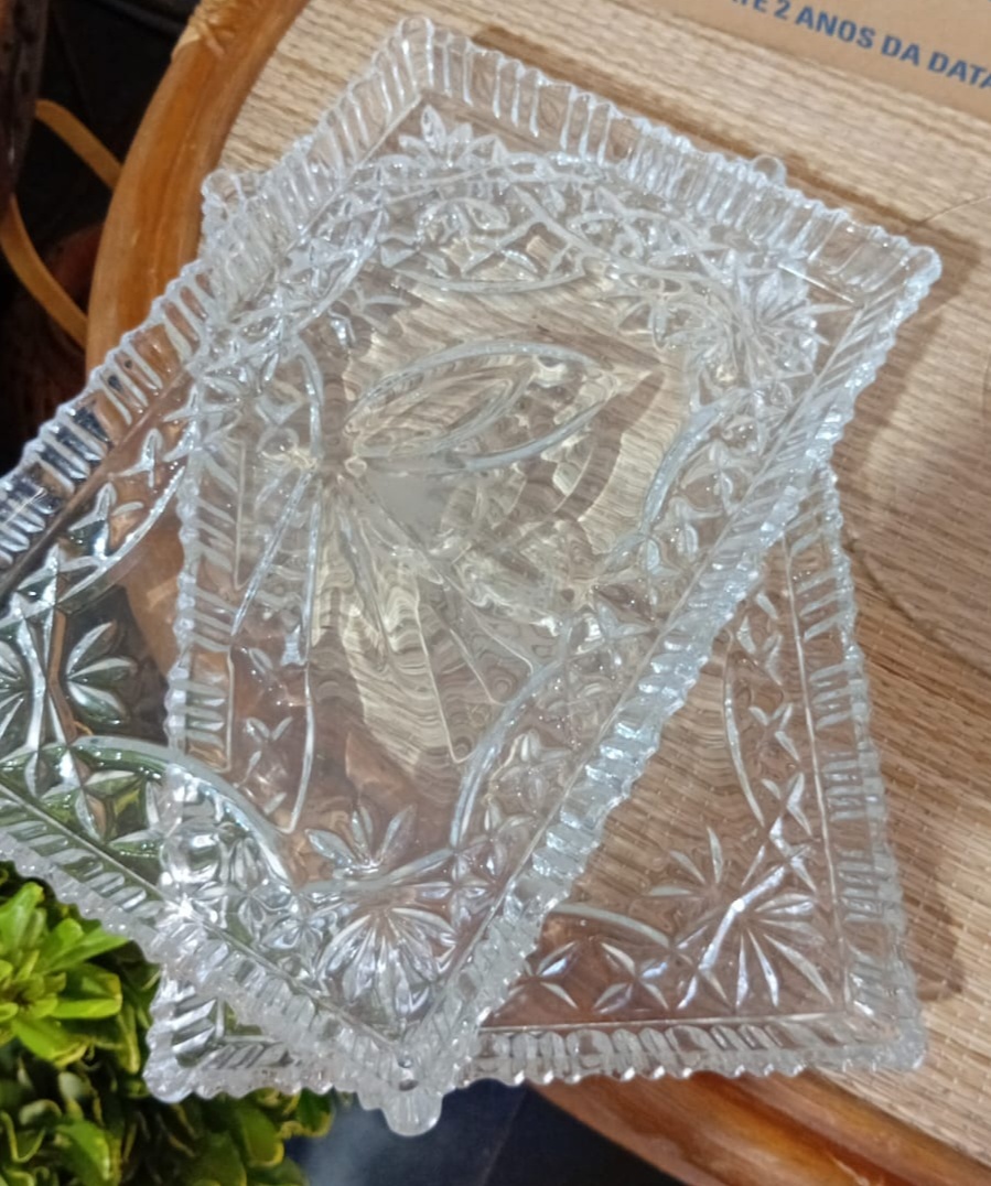 Bandeja Rasteira Cristal - Beck Decorações