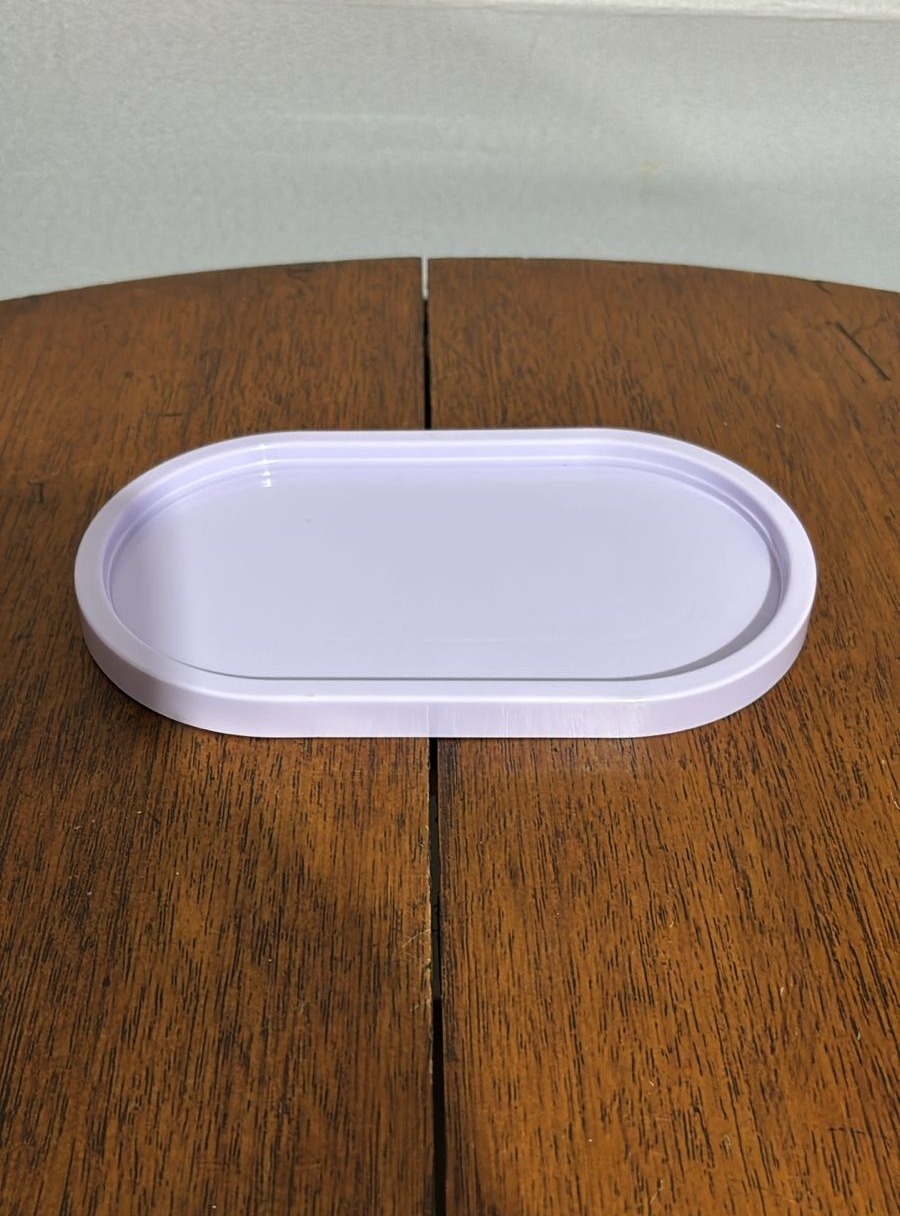 Bandeja Rasteira Pl Lilás 22,5X13Cm - Beck Decorações