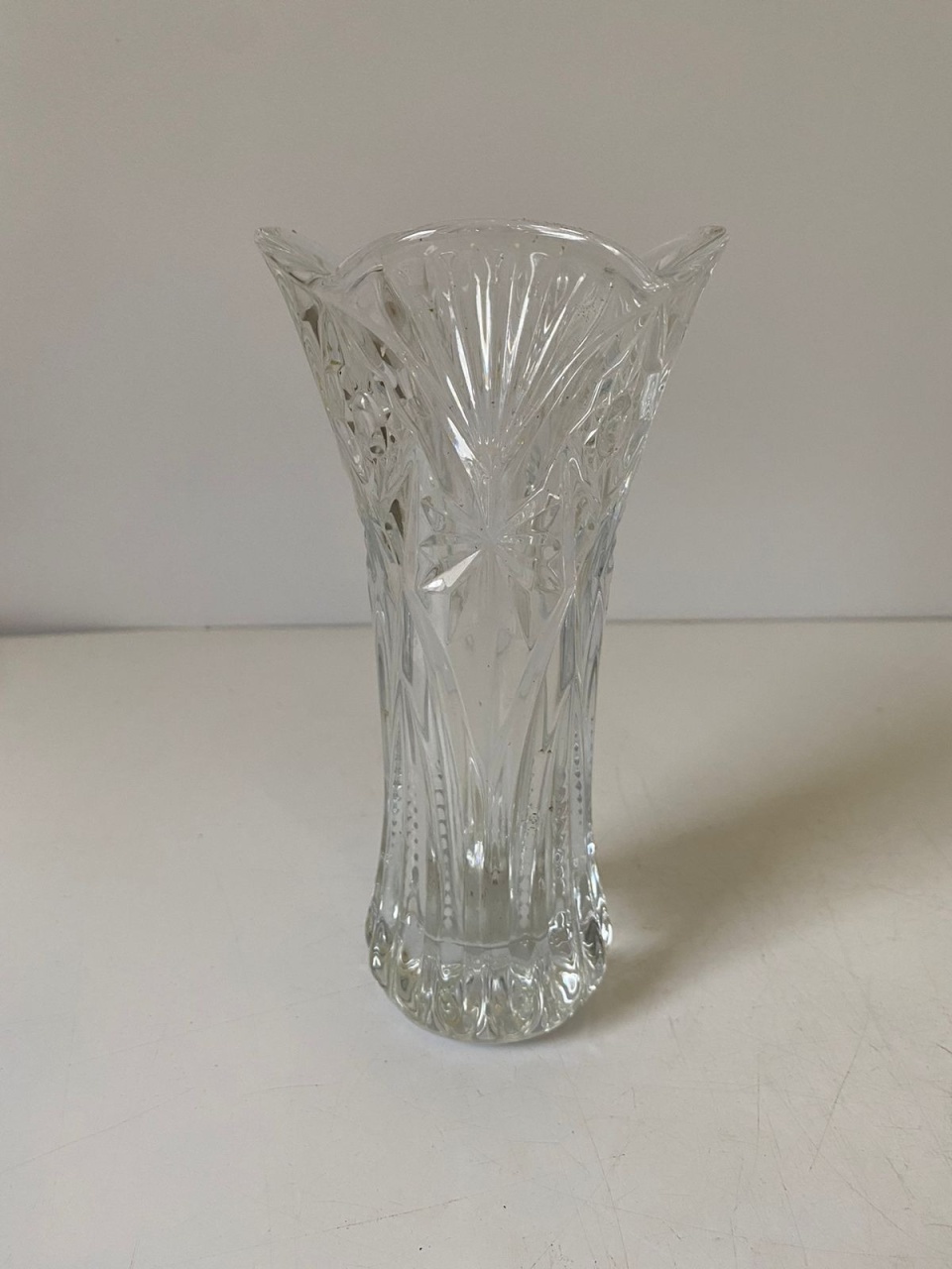 Vaso Cristal Estrelar P 10X19Cm - Beck Decorações