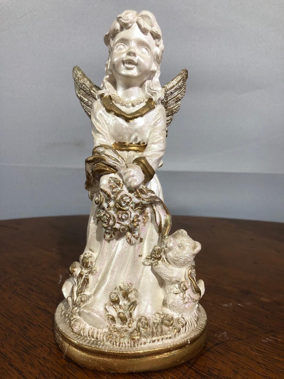 Anjo Dourado 21,5X10,5Cm - Beck Decorações