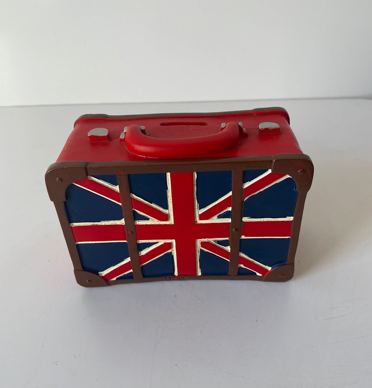 Mini Mala Inglesa Vermelha 16X7X11Cm - Beck Decorações