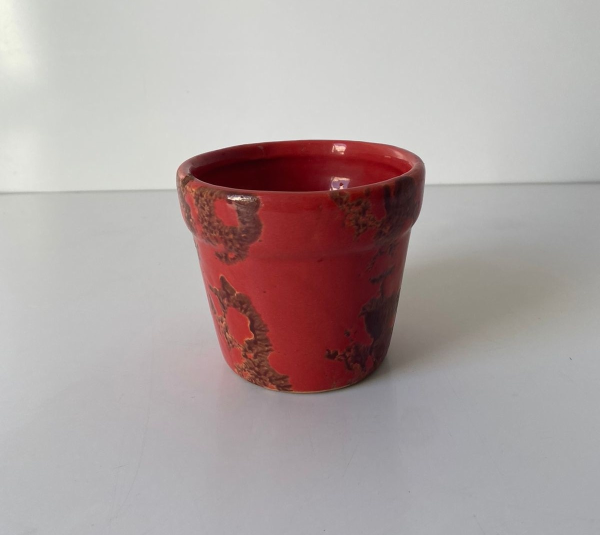 Vaso Jardim Vermelho 10X9Cm - Beck Decorações