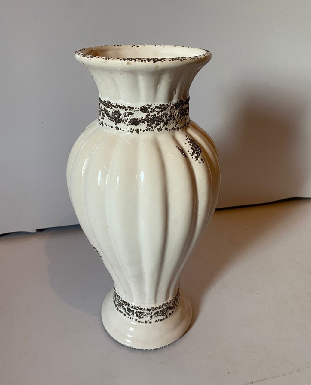 Vaso Craquelê Alto Br 11X32Cm - Beck Decorações