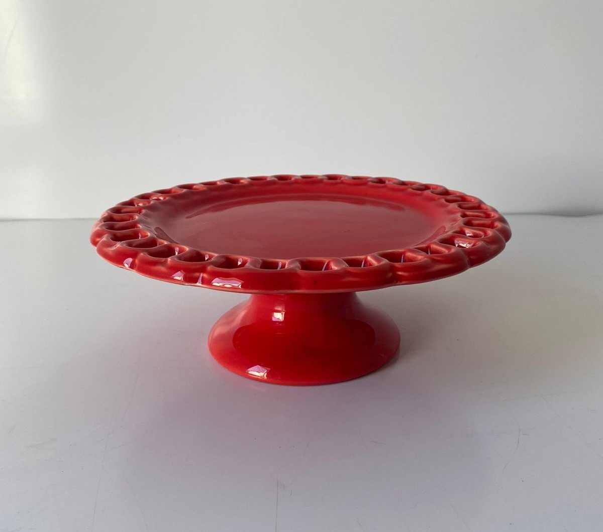 Peça P Anel Vermelha 22,5X8Cm - Beck Decorações
