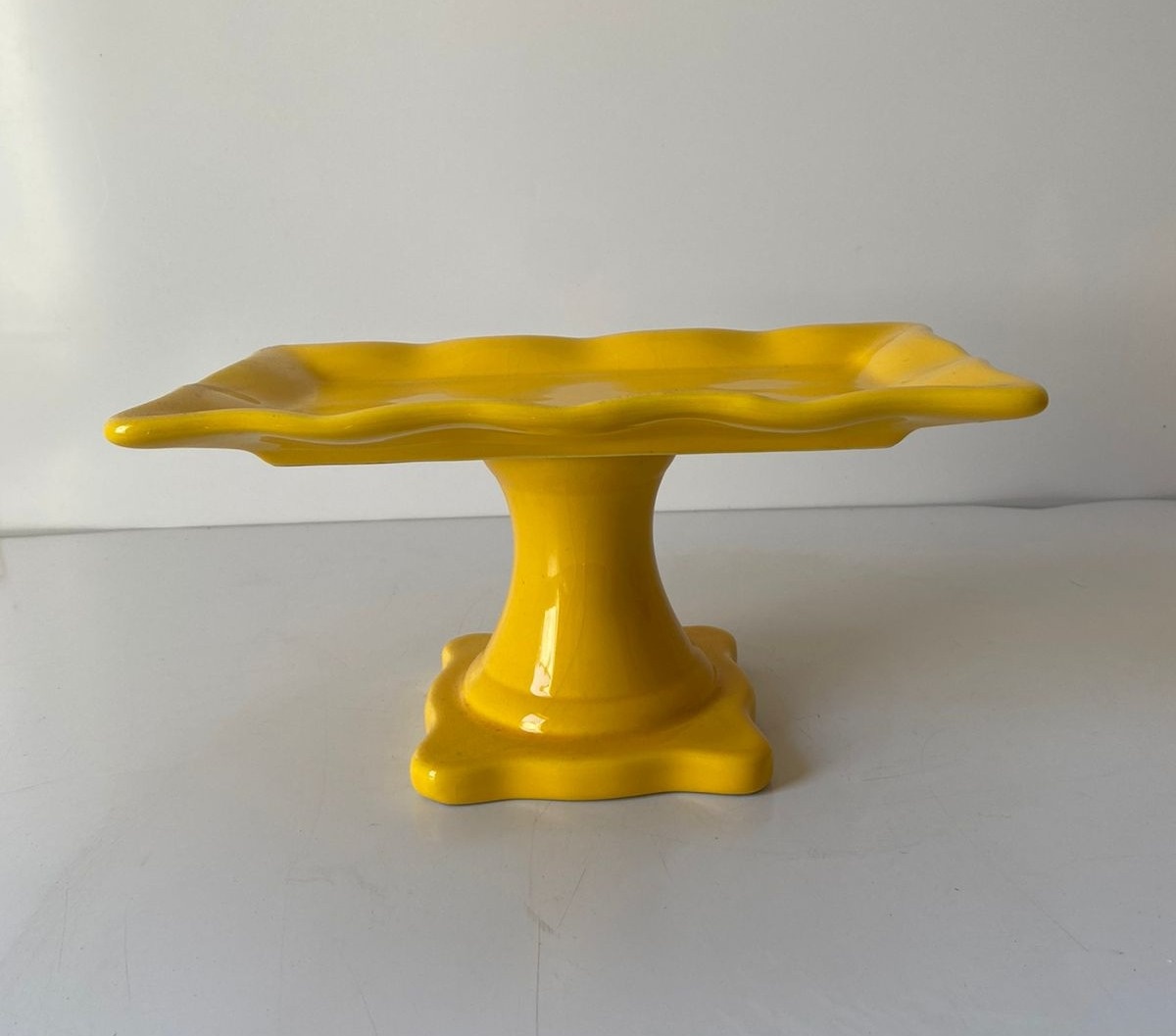 Peça de Doce Alta Ret. Abaulada Am Esc. 28X14Cm - Beck Decorações