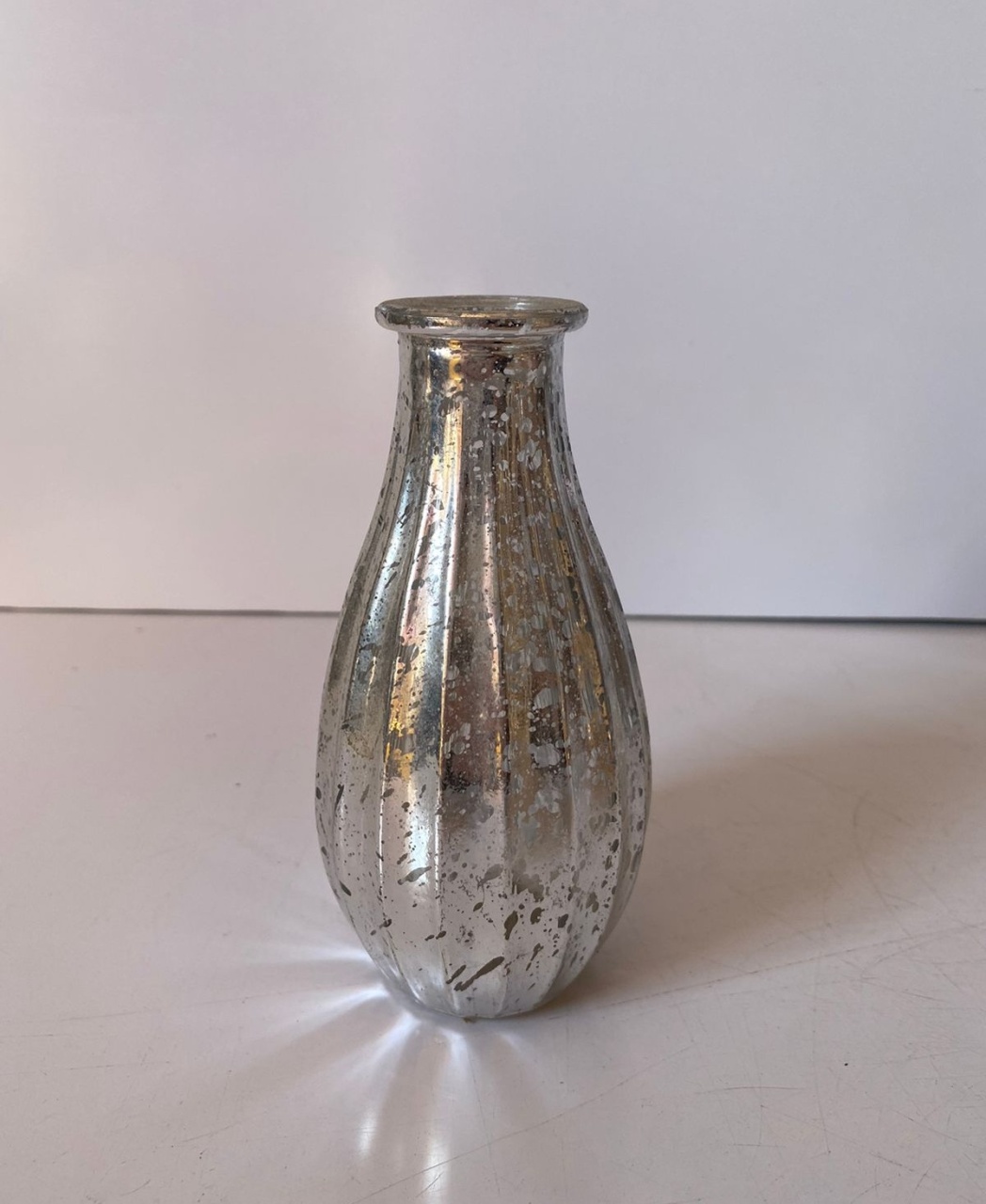 Vaso Tulipa P Prata 2,5X14Cm - Beck Decorações