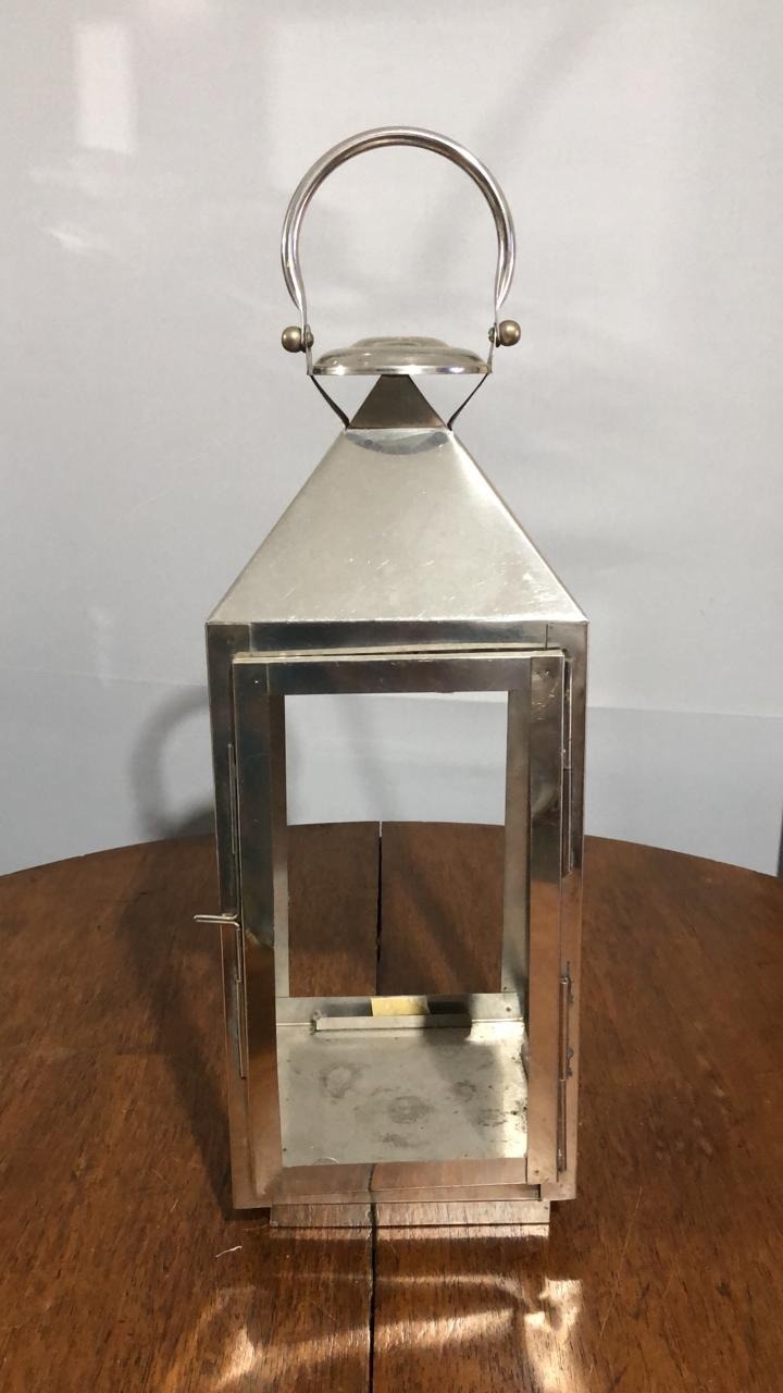 Lanterna Inox Prt - Beck Decorações
