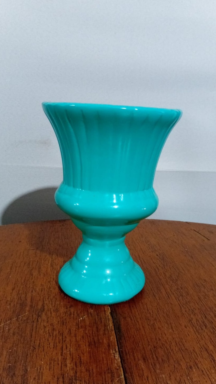 Vaso Bojudo Az Tif 14X20Cm - Beck Decorações