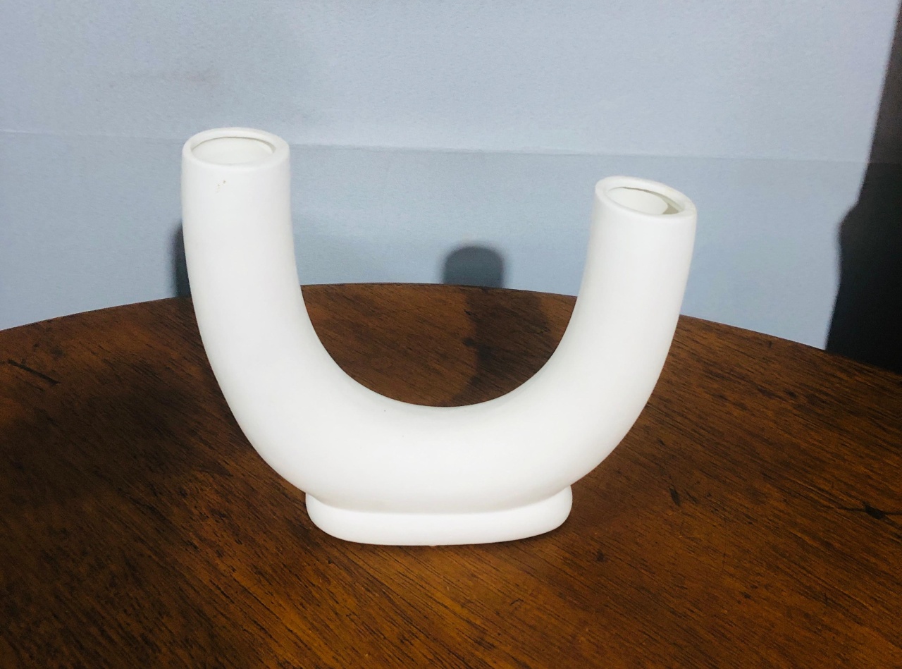 Vaso U Br 3,5X21X19Cm - Beck Decorações