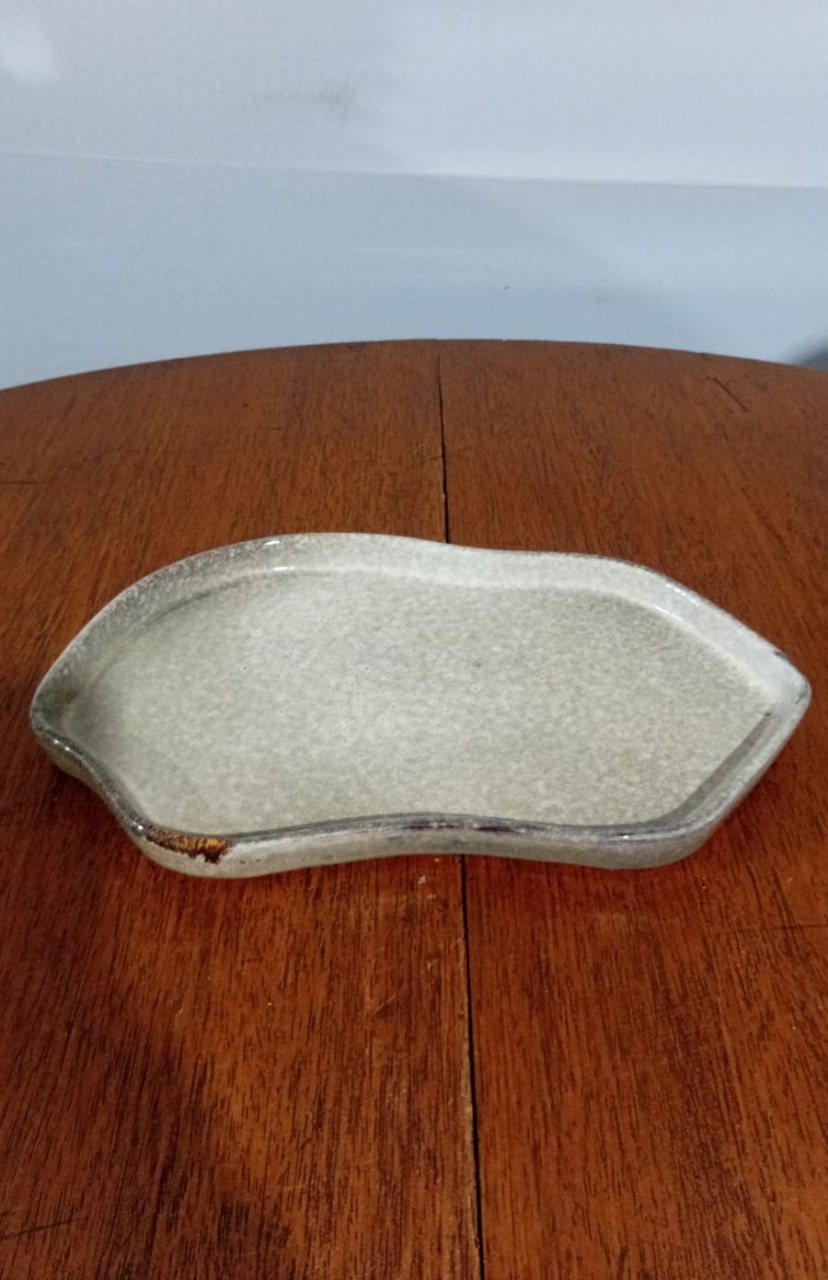 Bandeja P/Doce Reta Marmorizada 16X29Cm - Beck Decorações