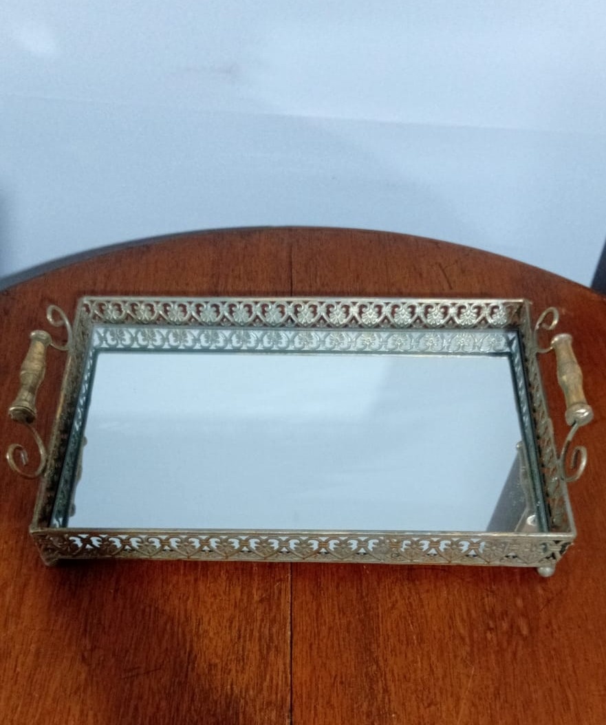 Bandeja Realeza Esp. Prt 48X27X6 Cm - Beck Decorações