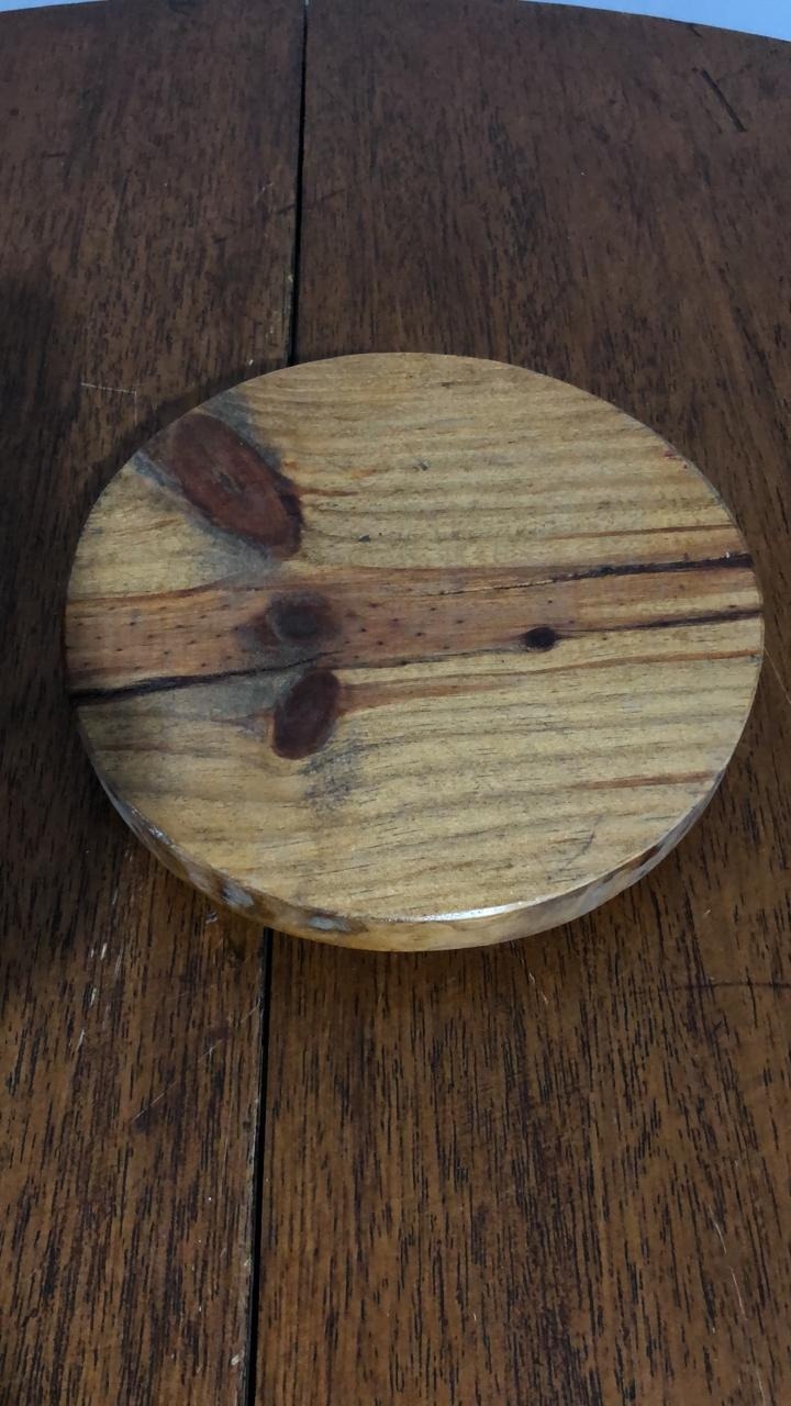 Bandeja Madeira Red. P 18X5Cm - Beck Decorações