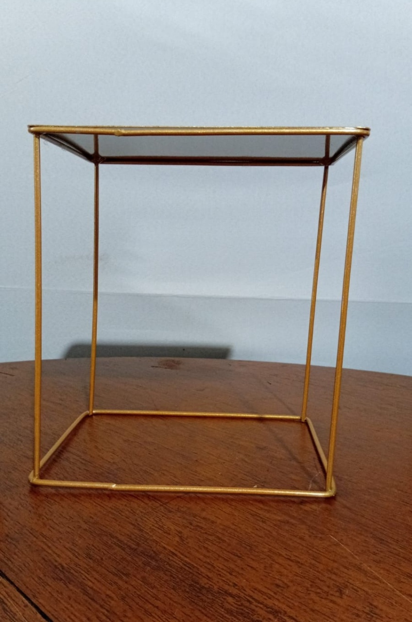 Bandeja Industrial Ret. 20X21,5Cm - Beck Decorações