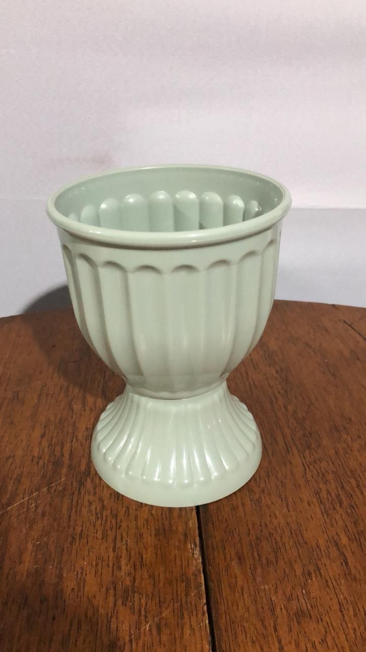 Vaso Bojudo Pl Vd 13X18Cm - Beck Decorações