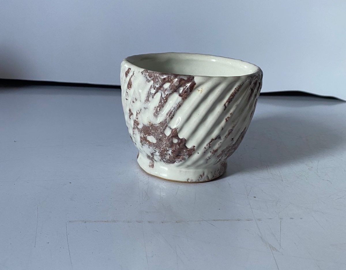 Vaso Craquelê Br Pp 11X9Cm - Beck Decorações