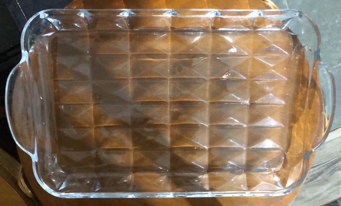 Bandeja Rasteira Cristal 39X23Cm - Beck Decorações