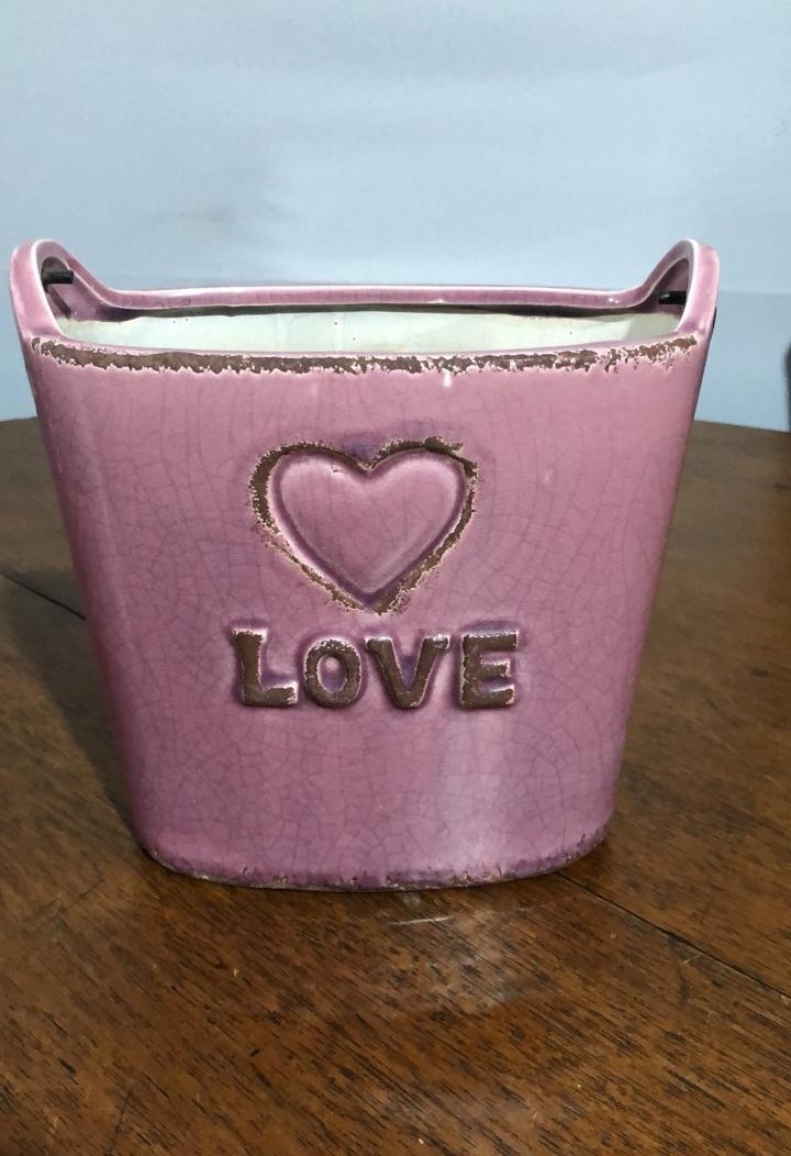 Vaso Love R Ant. 11,5X19Cm - Beck Decorações