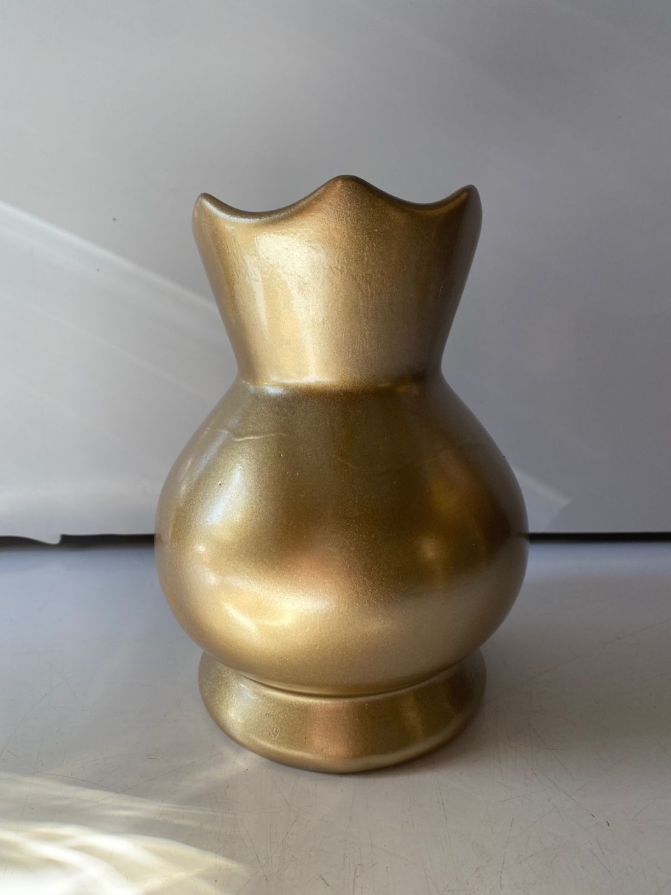 Vaso Coroa Dourado 11X20Cm - Beck Decorações