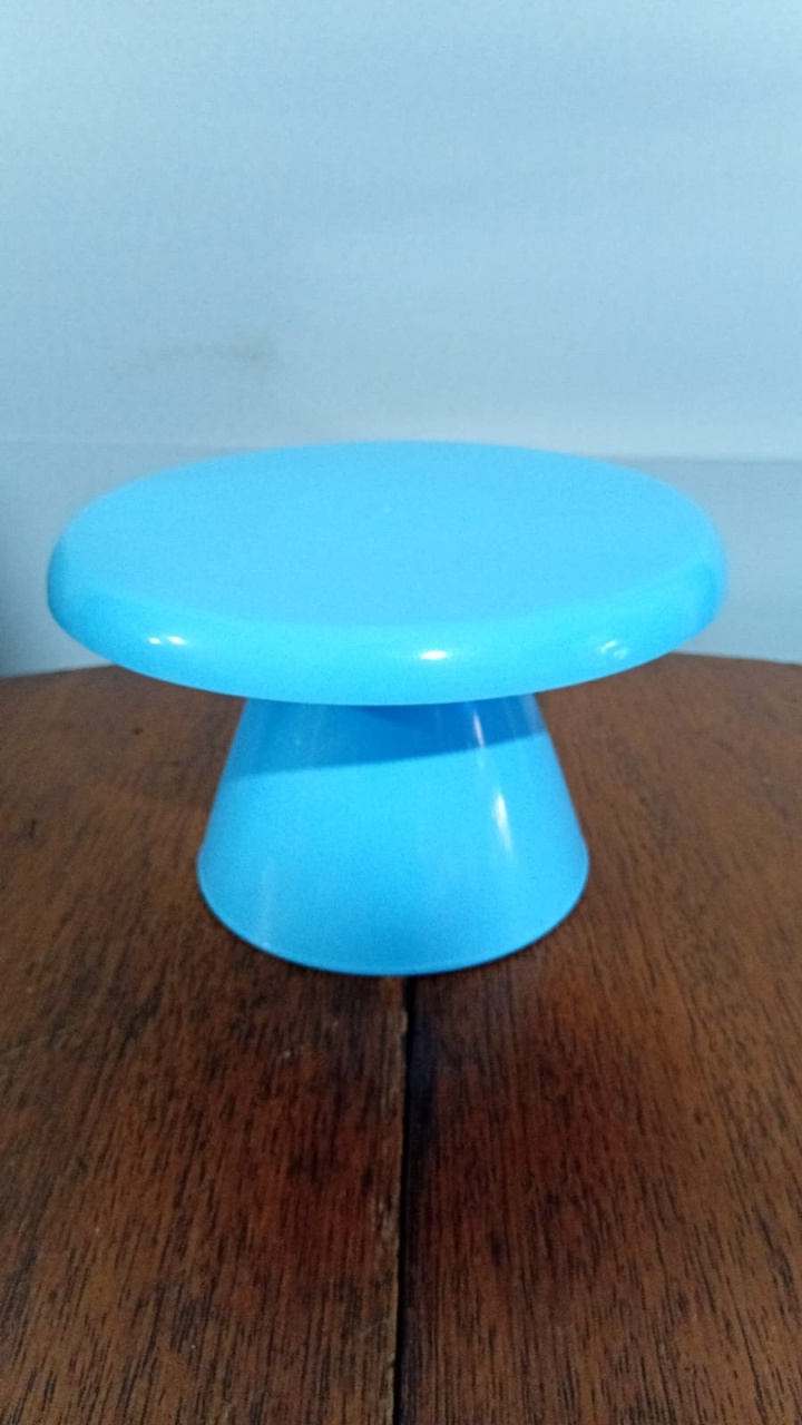 Boleira/Doce Cone Pl M Az Cl 17,5X11Cm - Beck Decorações