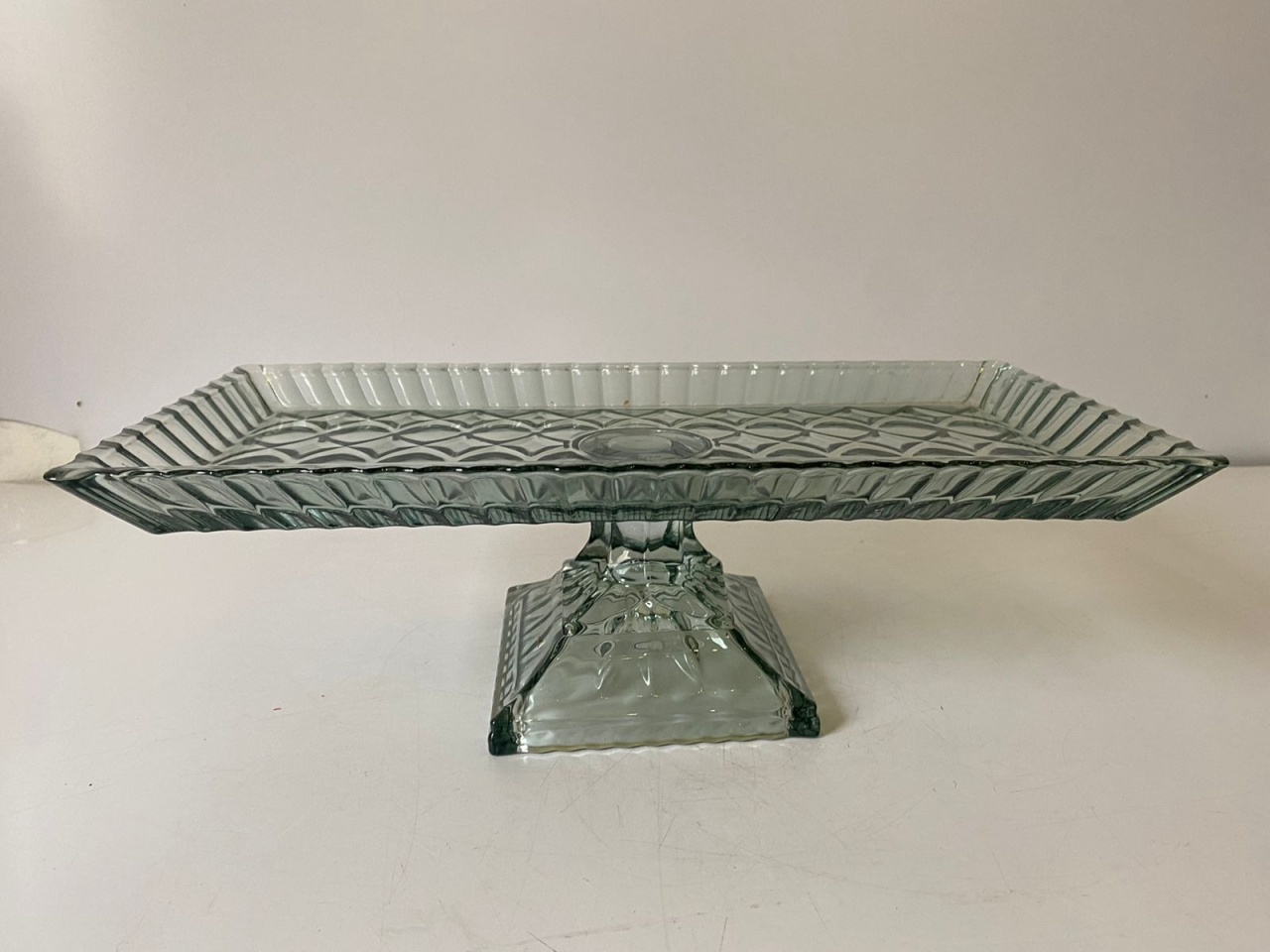 Peça Doce Retang. Cristal Vd 34,5X17,5X11,5Cm - Beck Decorações