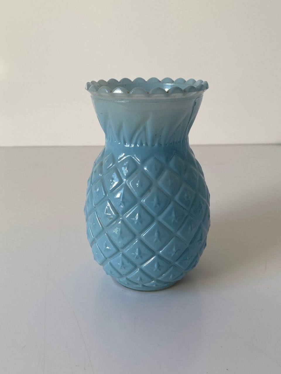 Vaso Abacaxi P Az Cl 8,5X15Cm - Beck Decorações