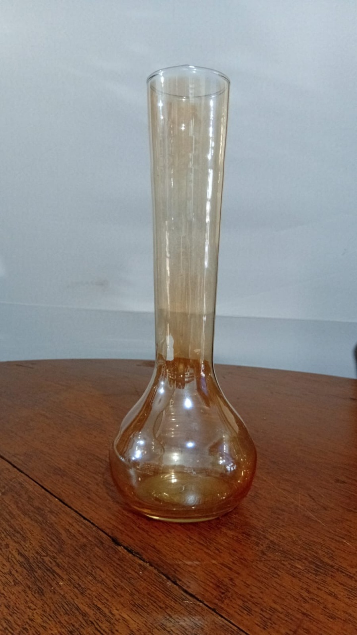 Vaso Vidro Bojudo Embaixo 5X9Cm - Beck Decorações