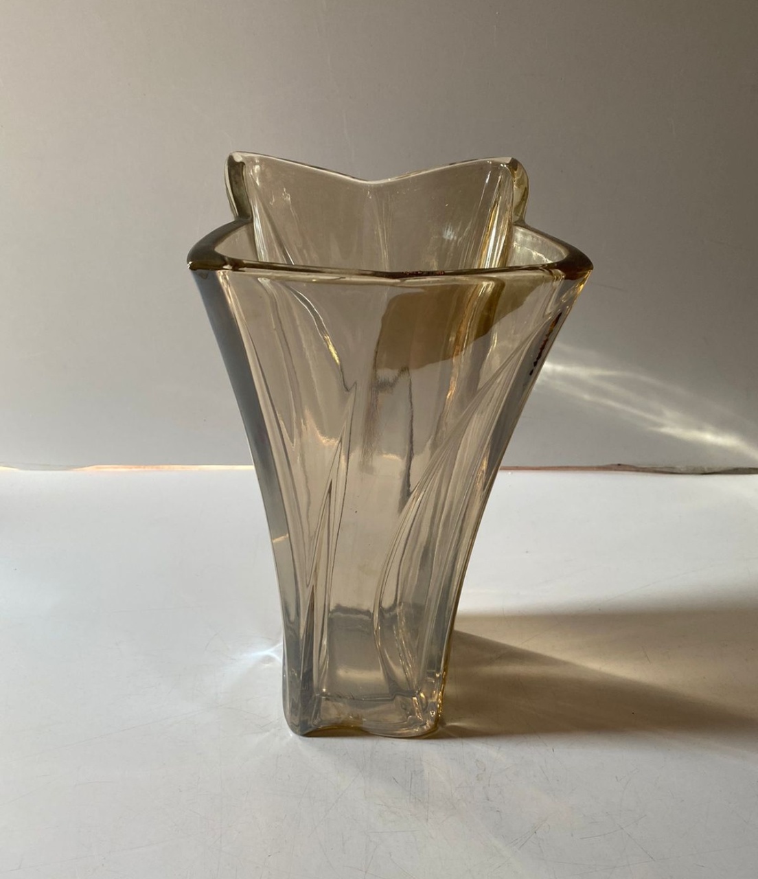 Vaso Cristal Dou Grosso Risc. 14X30Cm - Beck Decorações