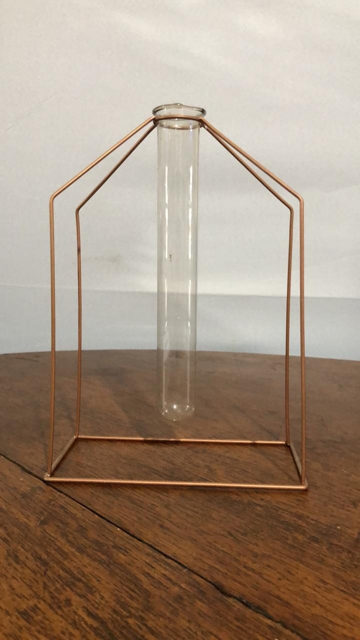 Porta Vela Aramado Dour. 25X21,5Cm - Beck Decorações