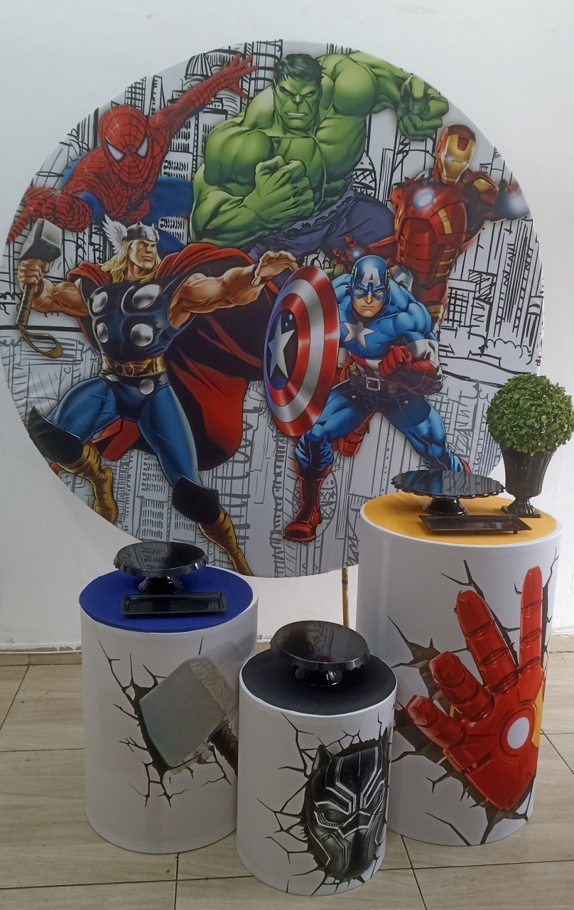 Kit Bronze Vingadores - Pegue monte Universo 