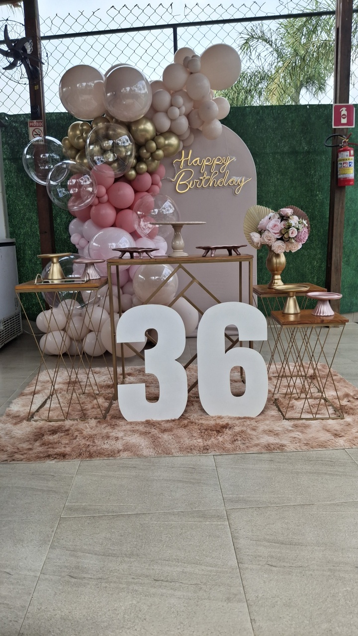 Decoração Rose - @nossoquintalfesta 