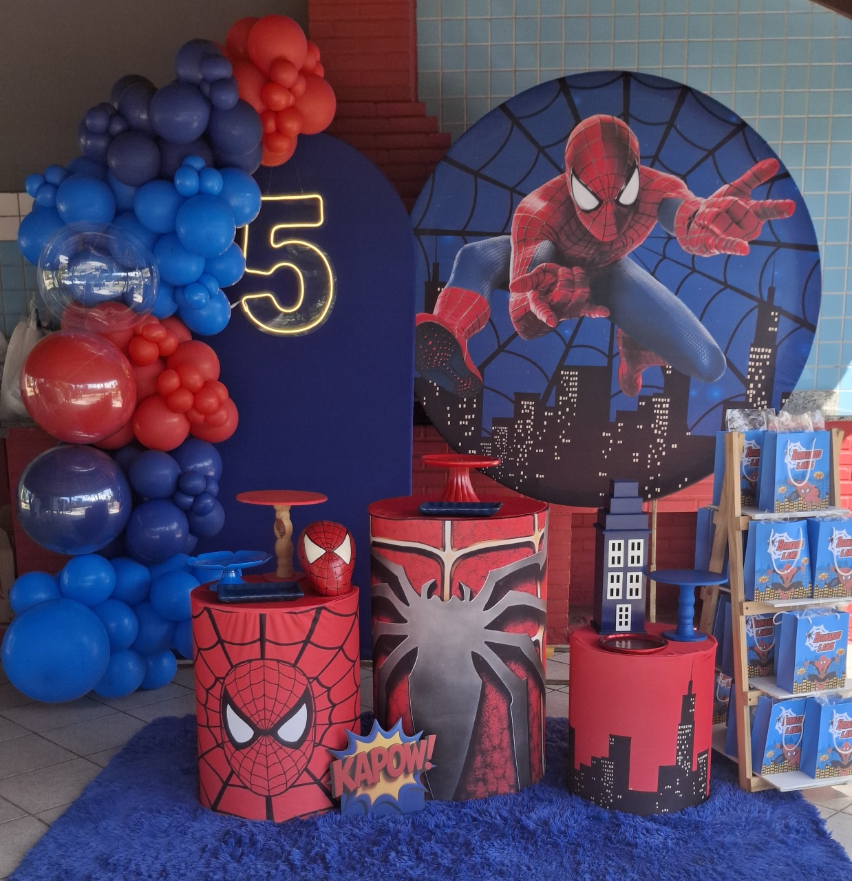 Homem Aranha Decoração - @nossoquintalfesta 