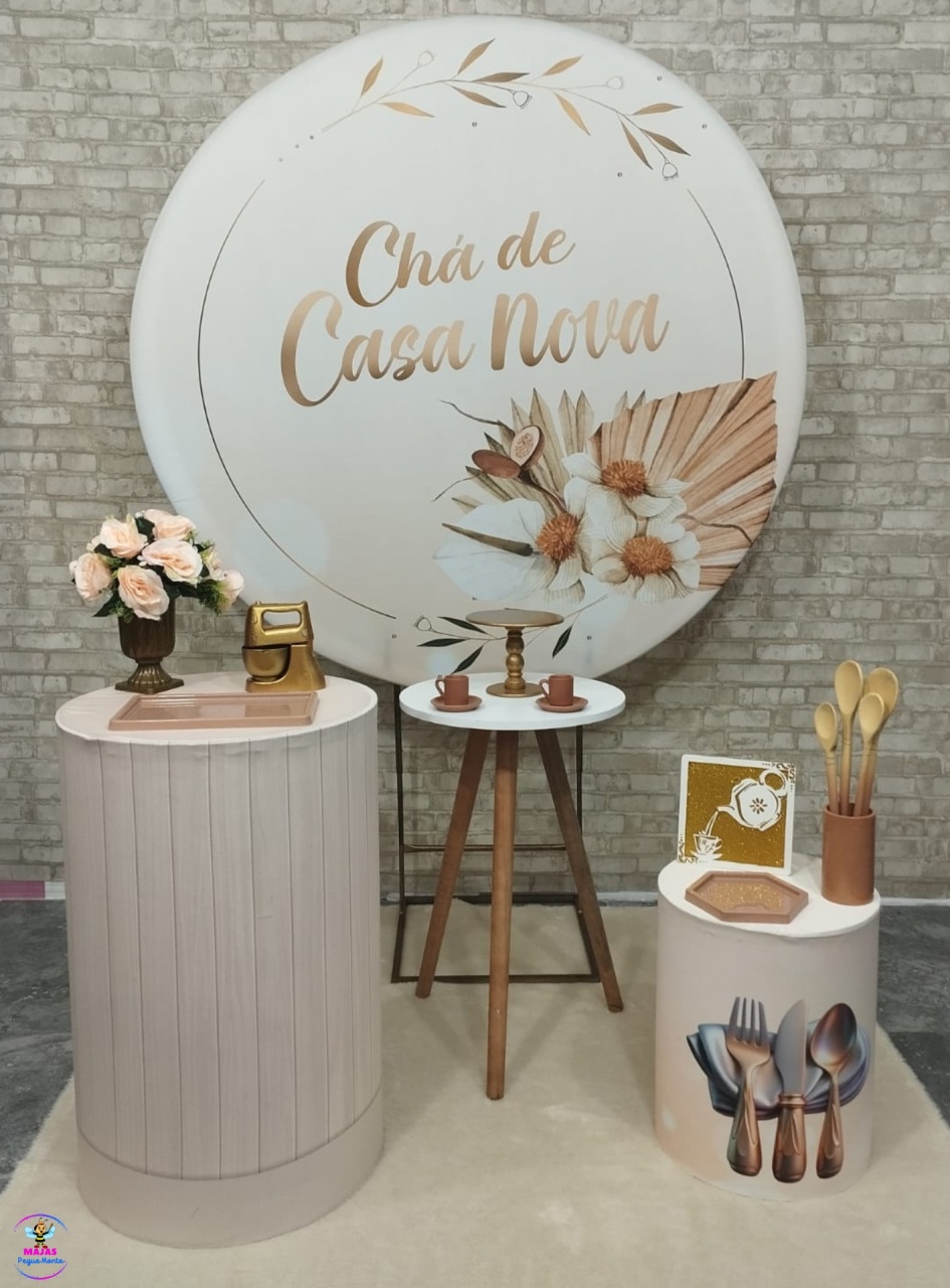Alugue Tema Para Decoração de Festa Chá de Casa Nova (Modelo 1) - Majas Pegue e Monte