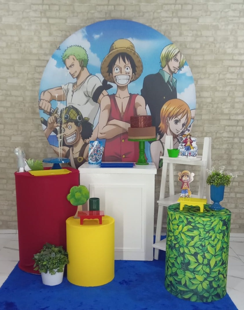 Alugar Tema Para Decoração de Festa One Piece (Modelo 3) - Majas Pegue e Monte