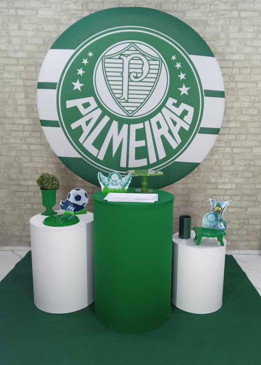 Alugar Tema Para Decoração de Festa Time Do Palmeiras (Modelo 1) - Majas Pegue e Monte