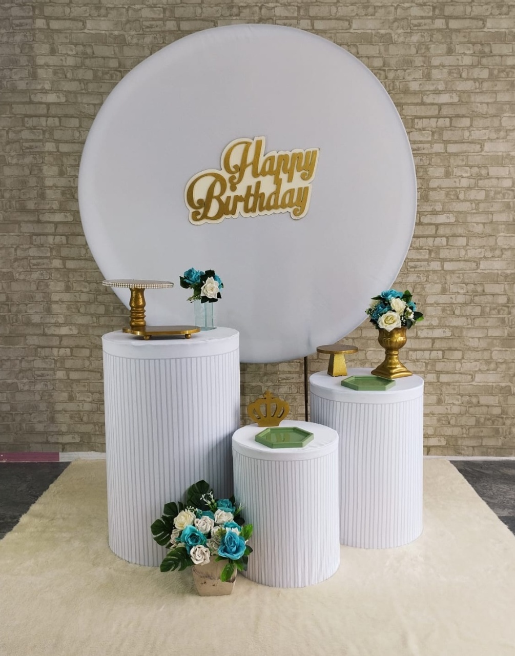 Alugar Tema Para Decoração de Festa Happy Birthday (Modelo 2) - Majas Pegue e Monte