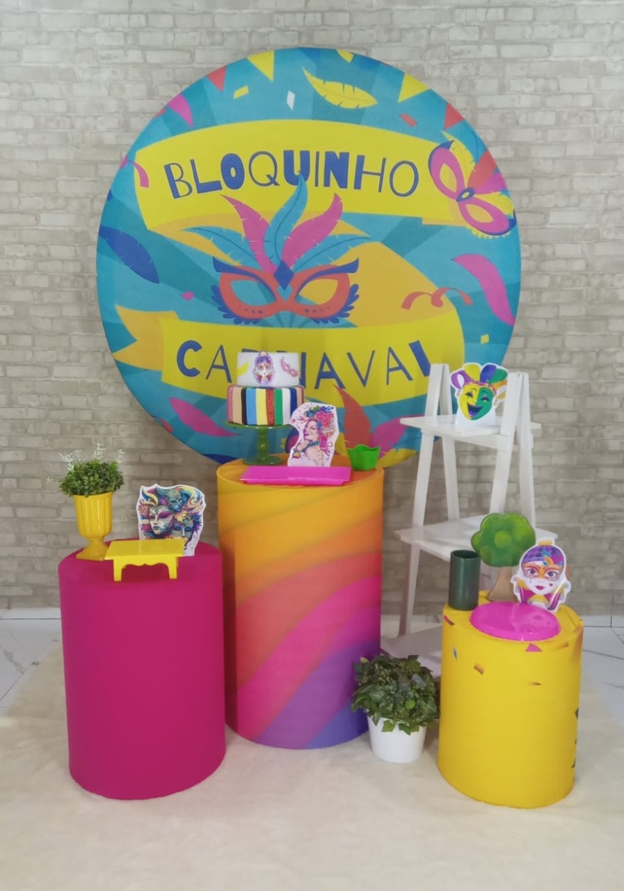 Alugar Tema Para Decoração de Festa Carnaval (Modelo 2) - Majas Pegue e Monte