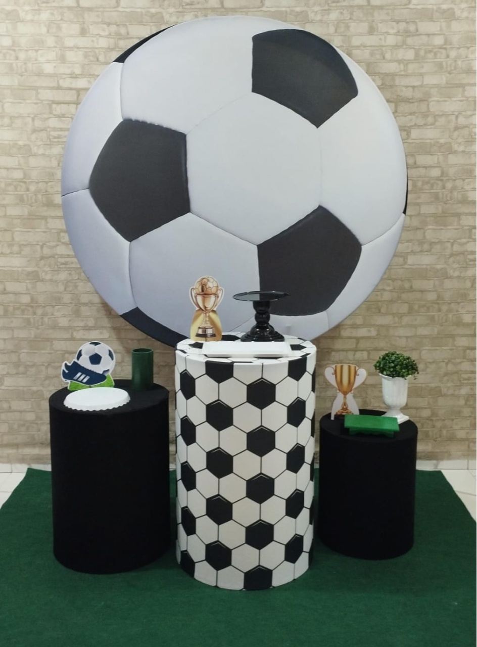 Alugar Tema Para Decoração de Festa Time de Futebol (Modelo 1) - Majas Pegue e Monte